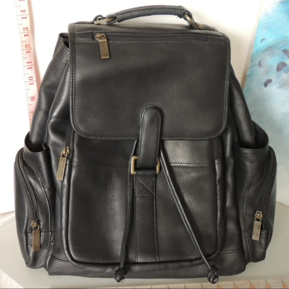 Claire Chase Black Leather Backpack main image 8